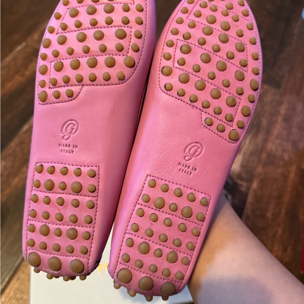 Pink M.Gemi Pastoso Leather Loafers - Picture 4 of 6
